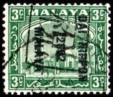 Stamp, Mosque and Palace in Klang, Selangor, Japanese Occupation,  , Mosques, Palaces