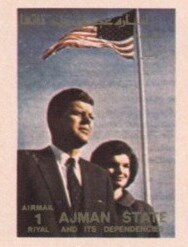 Stamp, John F. Kennedy (1917-1963), Ajman,  , Famous People, Flags, Heads of State, Politicians