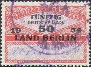 Stamp, Value in square - Land Berlin, Berlin,  