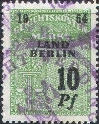 Stamp, Value next to scales - Land Berlin, Berlin,  