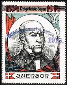 Stamp, 1864 Helgolandsdagen 1914 Fregatten Jylland Boe, Cinderellas,  