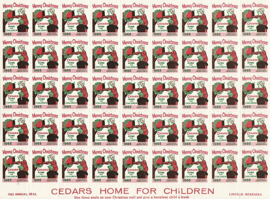 Cedars Home for Children Merry Christmas 1965