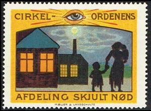 Stamp, Cirkel Ordnen Afdeling Skjult Noed, Cinderellas,  , Charity