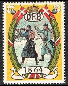 Stamp, Dfb 1864, Cinderellas,  , Army, Flags