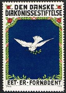 Stamp, Diakonissestiftelsens Byggefond Eet Er Fornoedent, Cinderellas,  , Peace Doves