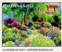 Stamp, Flowers of May, Cinderellas,  , Townscapes / City Views, Tuberculosis / TBC