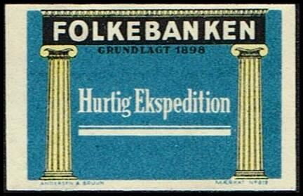 Folkebanken Grundlagt 1898 Hurtig Ekspe