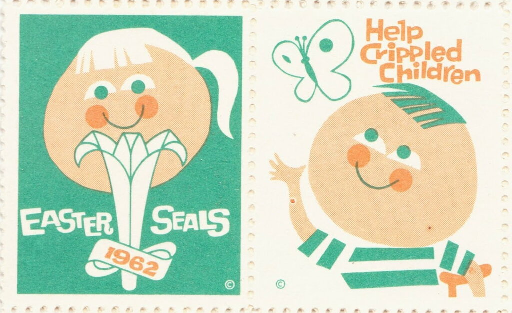 Help Crippled Children Easter Seals 1962