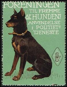 Stamp, Hunde I Politiet Foreningen Til Fremme Af Hundens Anvendelse, Cinderellas,  , Animals (Fauna), Dogs, Organizations, Police