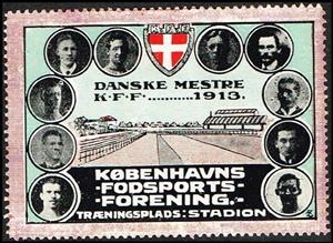 Stamp, Koebenhavns Fodsports Forening K F F Danske Mestre Kff 1913, Cinderellas,  , Football (Soccer), Sports