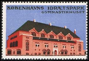 Stamp, Koebenhavns Idraetspark, Cinderellas,  , Buildings, Sports, Sports Clubs