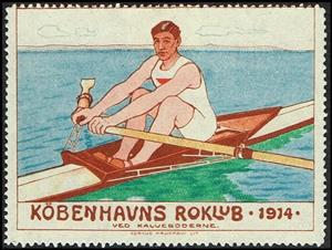 Stamp, Koebenhavns Roklub Ved Kalveboderne, Cinderellas,  , Rowing, Rowing Boats, Sports, Sports Clubs