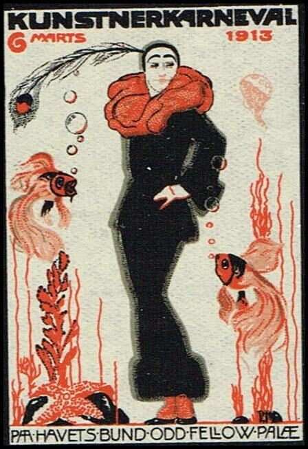 Kunstnerkarneval 6 Marts 1913 Odd Fellow Palae