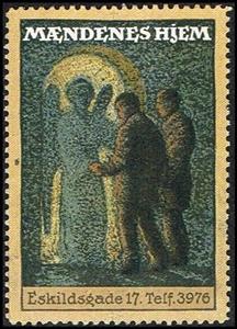 Stamp, Maendenes Hjem Eskildsgade 17 Telf 3976, Cinderellas,  , Angels