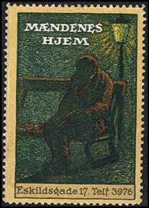 Stamp, Maendenes Hjem Eskildsgade 17 Telf 3976, Cinderellas,  , Men