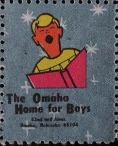 Stamp, Omaha Home for Boys. Choir Boy, Cinderellas,  , Angels, Charity, Children