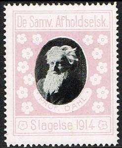 Stamp, Slagelse De Samv Afholdsselsk Prof Dahl, Cinderellas,  , Famous People