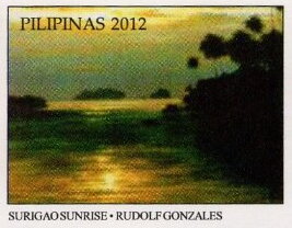 Stamp, Surigao Sunrise, Cinderellas,  , Townscapes / City Views, Tuberculosis / TBC
