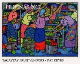 Stamp, Tagaytay Fruit Vendors, Cinderellas,  , Townscapes / City Views, Tuberculosis / TBC