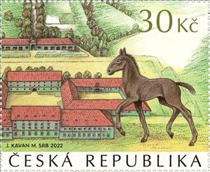 Stamp, Carriage Horse Training, Kladruby nad Labem, Czech Republic,  , Architecture, Horses