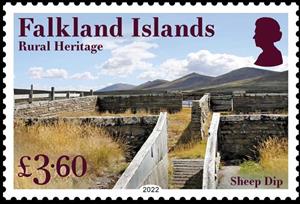 Stamp, Sheep Dip, Falkland Islands,  , Landscapes