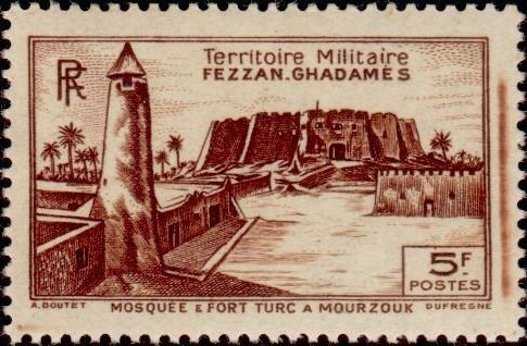 Mosque and Turkish fort at Mourzouk