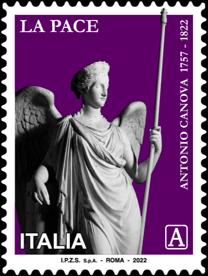 Stamp, Bicentenary of the death of Antonio Canova, Italy,  , Sculptors, Sculptures