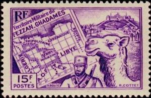 Stamp, Map, French Colonies,  
