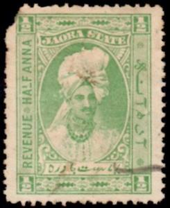 Stamp, Maharaja, Jaora,  
