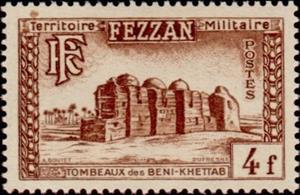 Stamp, Tombs of Beni Khettab, French Colonies,  