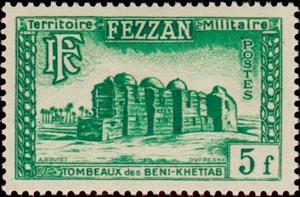Stamp, Tombs of Beni Khettab, French Colonies,  