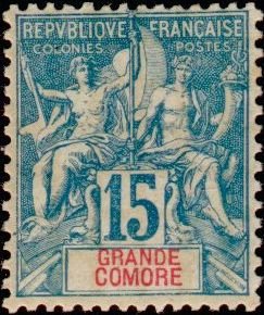 Stamp, Type Groupe, French Colonies,  