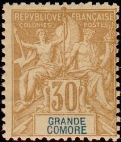 Stamp, Type Groupe, French Colonies,  