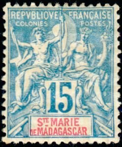 Stamp, Type Groupe, French Colonies,  