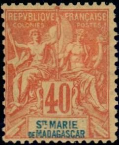 Stamp, Type Groupe, French Colonies,  