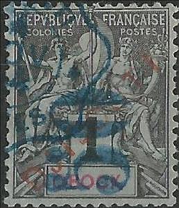 Stamp, Stamp of 1892 Obock overloaded, French Colonies,  