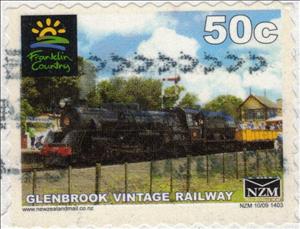 Stamp, Glenbrook Vintage Railway, Personalized and Private Mail Stamps,  , Locomotives, Railways, Steam Traction