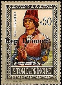 Stamp, Fernão do Pó - Imprint, São Tomé and Príncipe,  