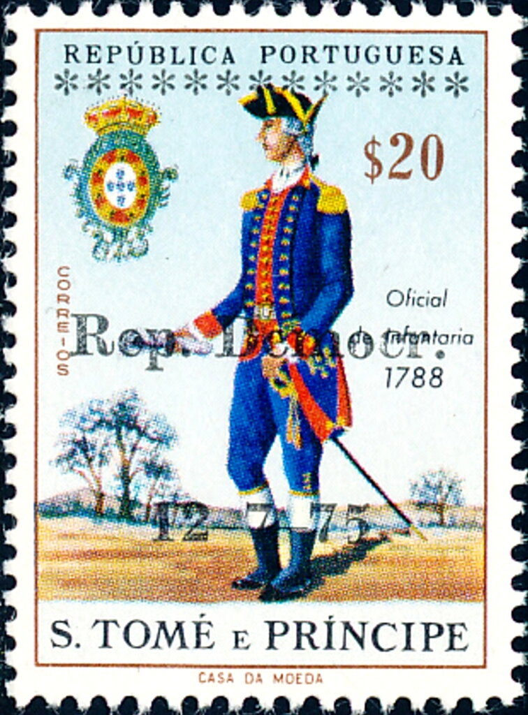Infantry Officer, 1788 - Imprint