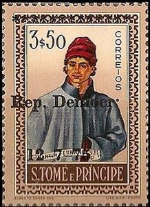 Stamp, Martim Fernandes - Imprint, São Tomé and Príncipe,  
