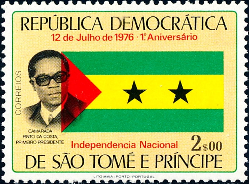 Maunel Pinto da Costa and Flag
