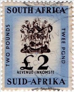 Stamp, Coat of arms of the Union of South Africa, South Africa,  , Coats of Arms, Heraldic Animals