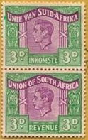 King George VI (1895-1952) - se-tenant pair