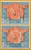 King George VI (1895-1952) - se-tenant pair