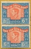 King George VI (1895-1952) - se-tenant pair