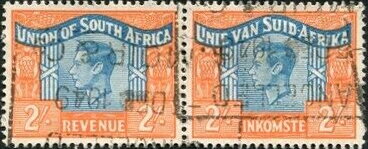 King George VI (1895-1952) - se-tenant pair