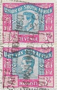King George VI (1895-1952) - se-tenant pair
