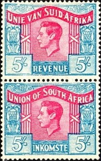 King George VI (1895-1952) - se-tenant pair