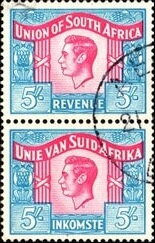 King George VI (1895-1952) - se-tenant pair