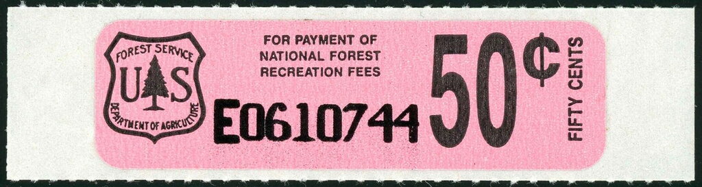 Stamp, National Forest Service Logo, United States of America,  , Forests, Logos, Stylized Plants, Trees
